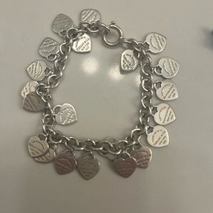 Tiffany & Co Mini Heart Sterling Silver Bracelet